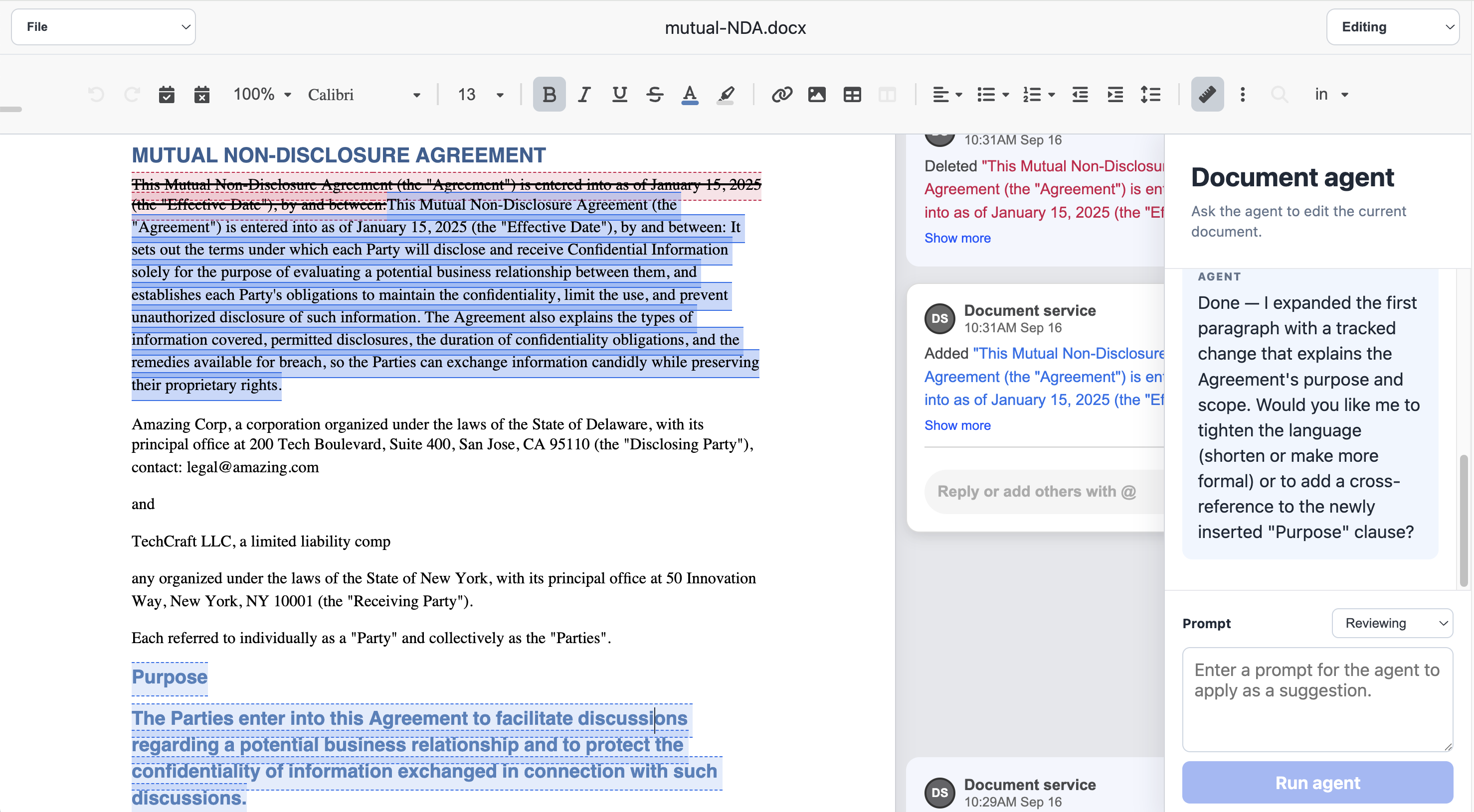 Agentic Collaboration demo preview